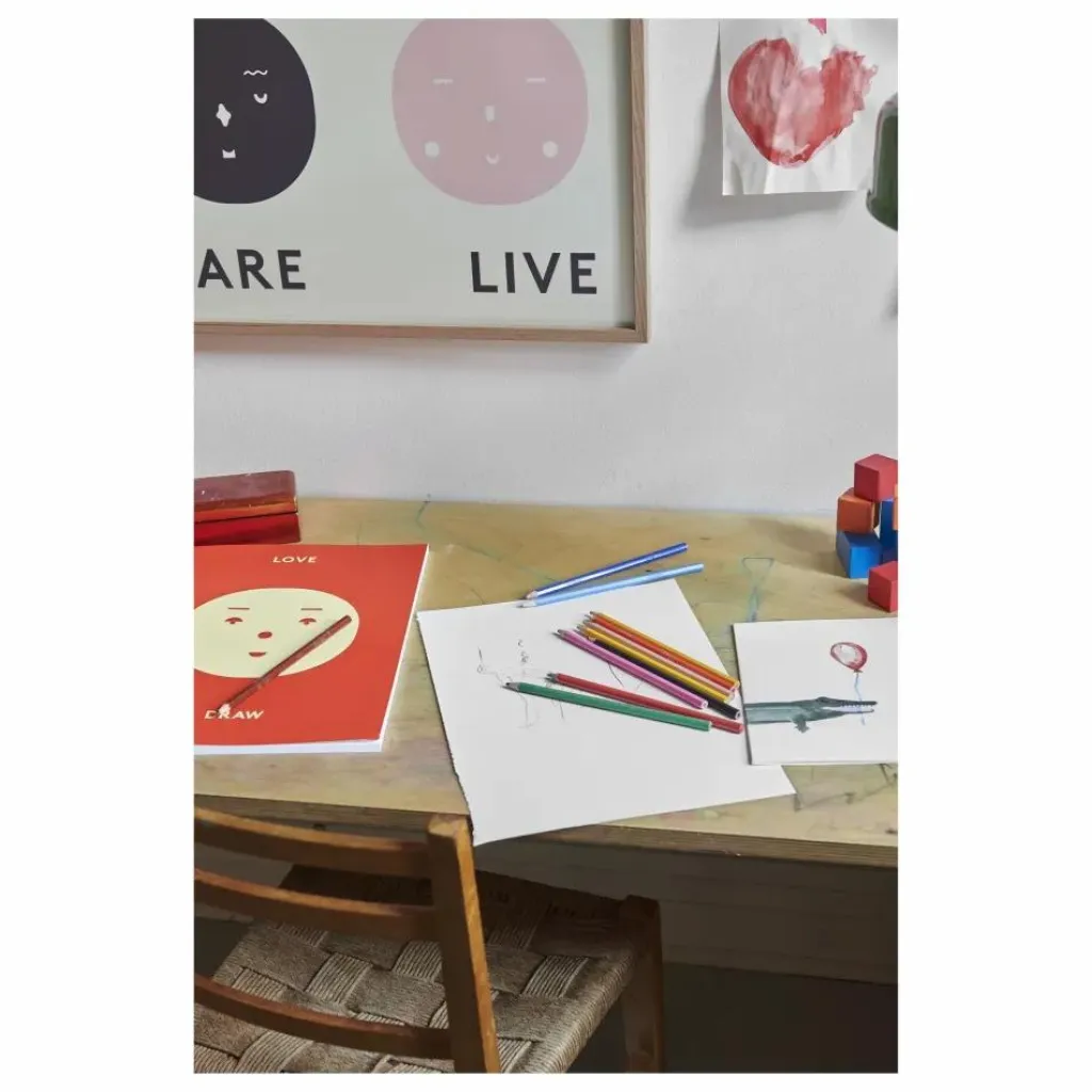 Outlet Affiche 4 émotions 50x70 cm Enfant Décoration Murale|Déco Murale Enfant