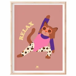 Online Affiche Chat Relax Enfant Décoration Murale|Déco Murale Enfant