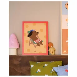 New Affiche Chien Sun | Enfant Décoration Murale|Déco Murale Enfant