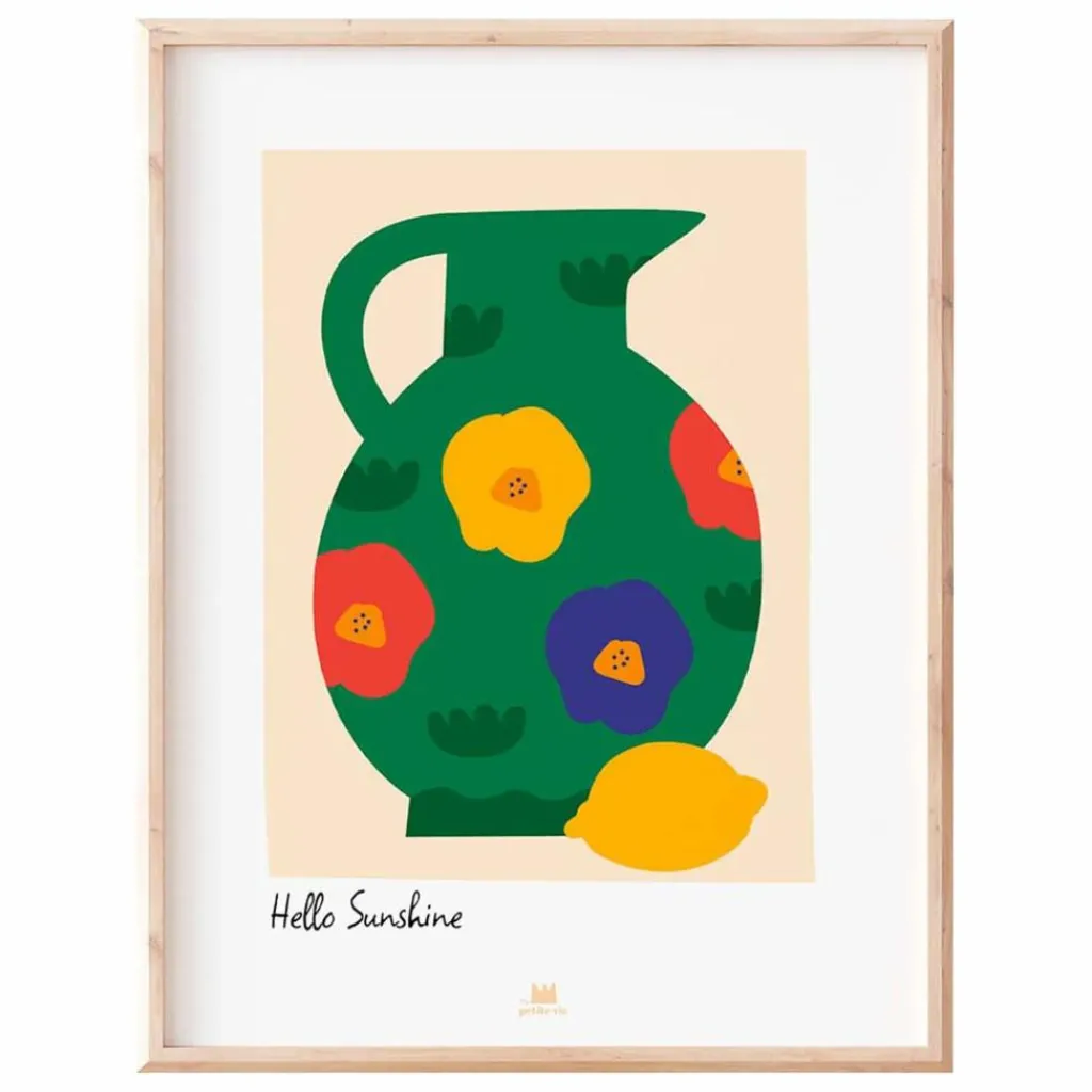 Affiche Hello Sunshine | Enfant Décoration Murale|Déco Murale Enfant