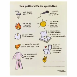 Hot Affiche Les petits kifs Enfant Décoration Murale|Déco Murale Enfant