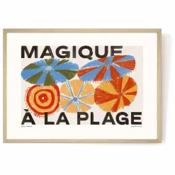Affiche Magique à la Plage, Suzanne Lustig Enfant Décoration Murale|Déco Murale Enfant