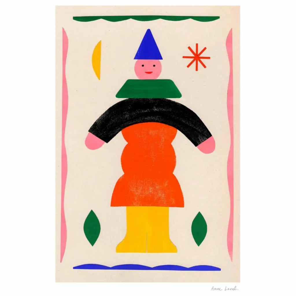 Outlet Affiche Personnage Pantin Enfant Décoration Murale|Déco Murale Enfant