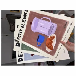 Hot Affiche Petit-déjeuner Déco Murale, Papier Peint