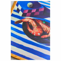 New Affiche Shrimp and Stripes par Misfitting Things | Déco Murale, Papier Peint