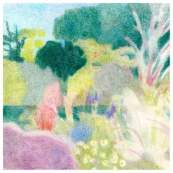 Affiche Un Jardin à Kergoët par Line Hachem Déco Murale, Papier Peint