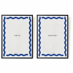 Outlet Affiches Wake up - Maybe later - Set de 2 | Déco Murale, Papier Peint
