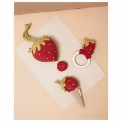 Sale Anneau de dentition Fraise | Hochets Et Anneaux De Dentition|Puériculture