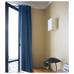 Outlet Applique Brera carrée en coton plissé | Luminaires