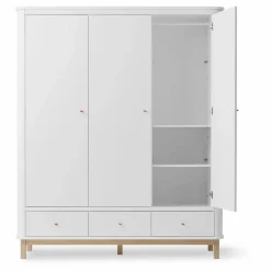 Sale Armoire 3 portes en chêne | Enfant Armoires|Rangement Enfant