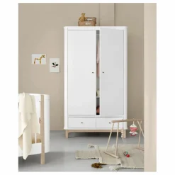 Discount Armoire 2 portes en chêne | Enfant Rangement Enfant