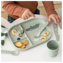 Discount Assiette compartimentée Croco | Premiers Repas|Puériculture
