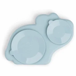 Hot Assiette en silicone avec ventouse Dotti | Premiers Repas|Puériculture