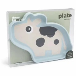 Hot Assiette en silicone avec ventouse Dotti | Premiers Repas|Puériculture