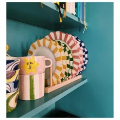 Assiette rayée - 22cm | Art De La Table