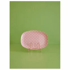 New Assiette rectangulaire Graphic flower en melanine Art De La Table