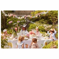 Assiettes en forme de lapin floral printanier - Set de 8 | Enfant Décoration De Fête