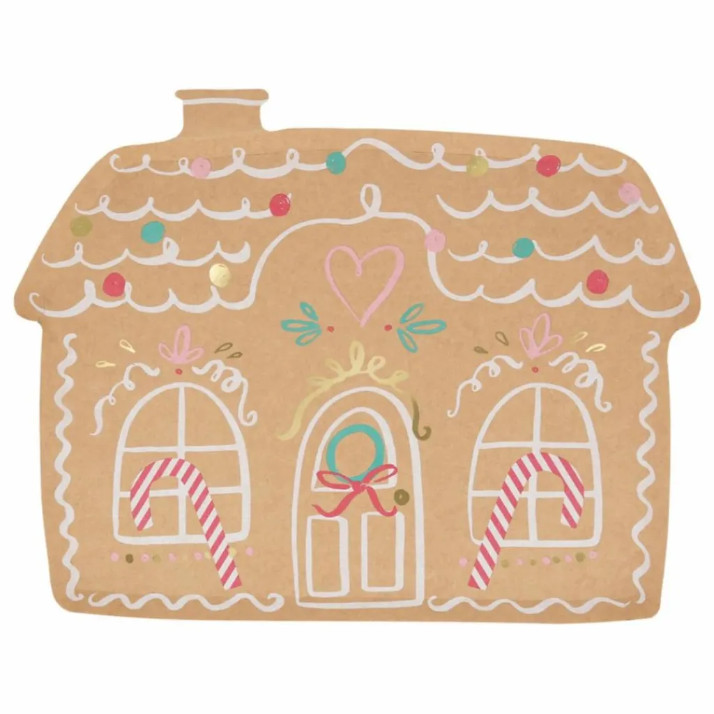 Online Assiettes en papier Gingerbread - Lot de 8 Enfant Décoration De Fête