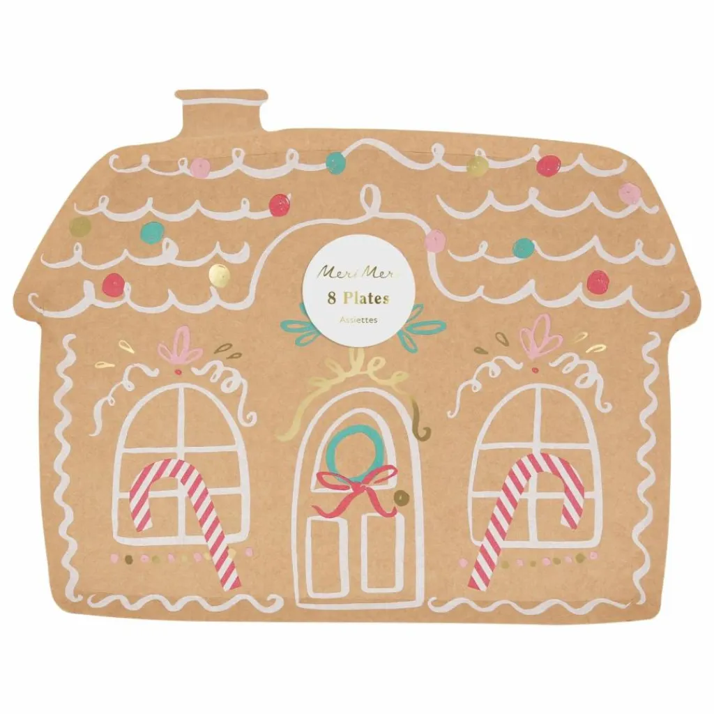 Online Assiettes en papier Gingerbread - Lot de 8 Enfant Décoration De Fête