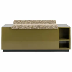 Banc coffre Cameleon en bois laqué et tissu effet tweed | Chaises, Tabourets, Bancs