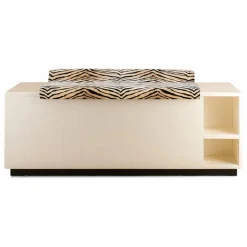 Online Banc coffre Cameleon en bois laqué et velours tigre | Chaises, Tabourets, Bancs