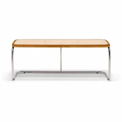 Discount Banc Panchina cannage et métal chromé Chaises, Tabourets, Bancs