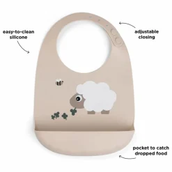 New Bavoir en silicone Sheepy | Bavoirs|Puériculture