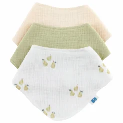Bavoirs bandana en coton bio - Set de 3 | Bavoirs|Puériculture