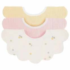Online Bavoirs pétale Daisies en coton bio - Set de 3 Bavoirs|Puériculture