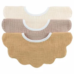 Sale Bavoirs pétale en coton bio - Set de 3 | Bavoirs|Puériculture