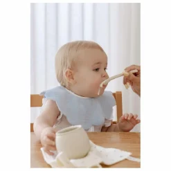 Hot Bavoirs pétale Periwinkle en coton bio - Set de 3 | Bavoirs|Puériculture