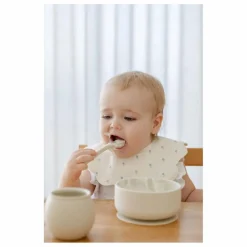 Hot Bavoirs pétale Periwinkle en coton bio - Set de 3 | Bavoirs|Puériculture