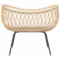 Sale Berceau Emil en rotin - Liens coton Berceaux|Lits Bébé