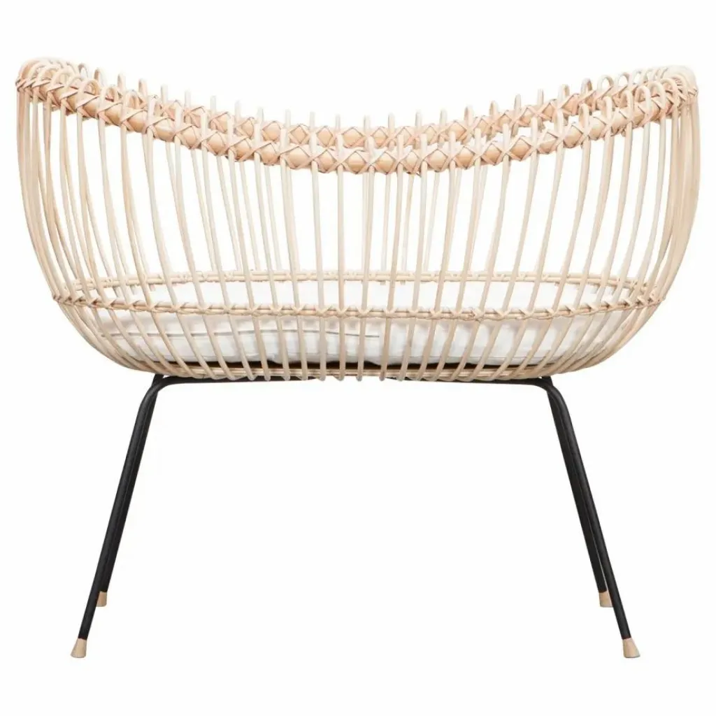 Hot Berceau Lola en rotin - Liens cuir Berceaux|Lits Bébé