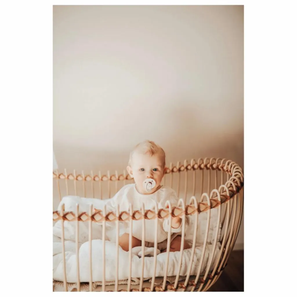 Hot Berceau Lola en rotin - Liens cuir Berceaux|Lits Bébé