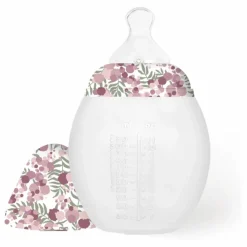 Clearance Biberon en silicone médical et tétine physiologique Mimosa Field - x Liberty | Biberons|Puériculture