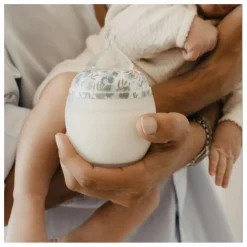 New Biberon en silicone médical et tétine physiologique Mimosa Field - x Liberty | Biberons|Puériculture