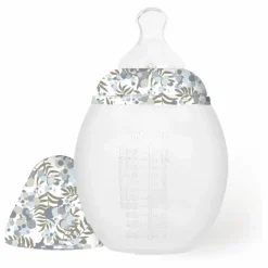 New Biberon en silicone médical et tétine physiologique Mimosa Field - x Liberty | Biberons|Puériculture