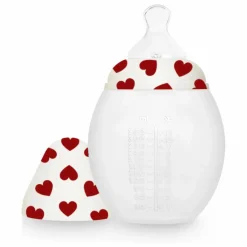 New Biberon en silicone médical et tétine physiologique Full of Love Biberons|Cadeau De Naissance