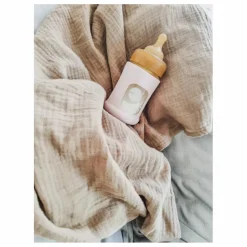 Hot Biberon en verre à col large avec housse de protection Débit lent | Biberons|Puériculture