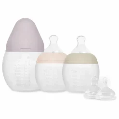 Biberons en silicone médical et tétine physiologique Buddy - Set de 3 | Biberons|Puériculture