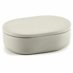 Hot Boîte ovale avec couvercle | Salle De Bain