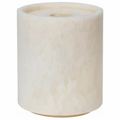 Boîte ronde à coton-tige avec couvercle Mist | Salle De Bain