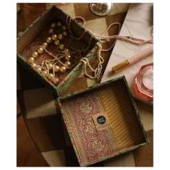 Online Boîtes carrées Emma en bois et coton - set de 2 | Petits Rangements