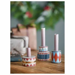 Discount Bougeoirs Bitja en grès - Set de 3 | Vases, Objets Déco