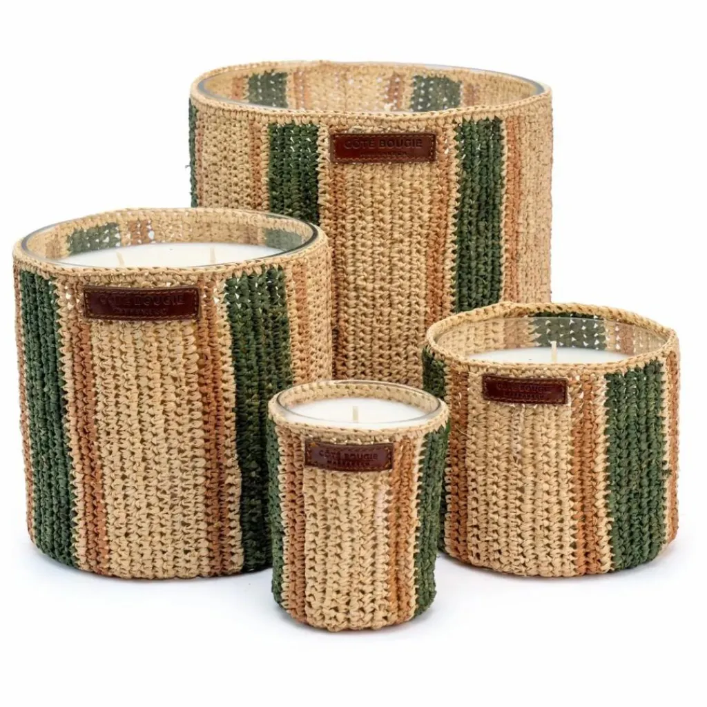 Bougie Raphia Maya - Menthe & Thé Homme Bougies, Senteurs|Bougies, Senteurs