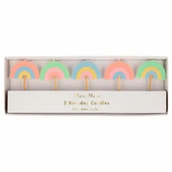Bougies Arc-en-ciel - Set de 5 Enfant Décoration De Fête