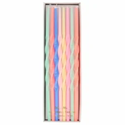 Clearance Bougies torsadées - Set de 16 Enfant Décoration De Fête