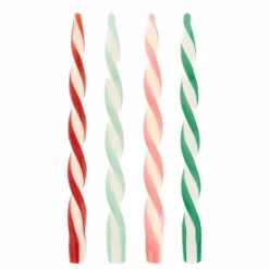 Outlet Bougies torsadées assorties - Lot de 4 Homme Bougies, Senteurs|Bougies, Senteurs