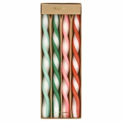 Outlet Bougies torsadées assorties - Lot de 4 Homme Bougies, Senteurs|Bougies, Senteurs